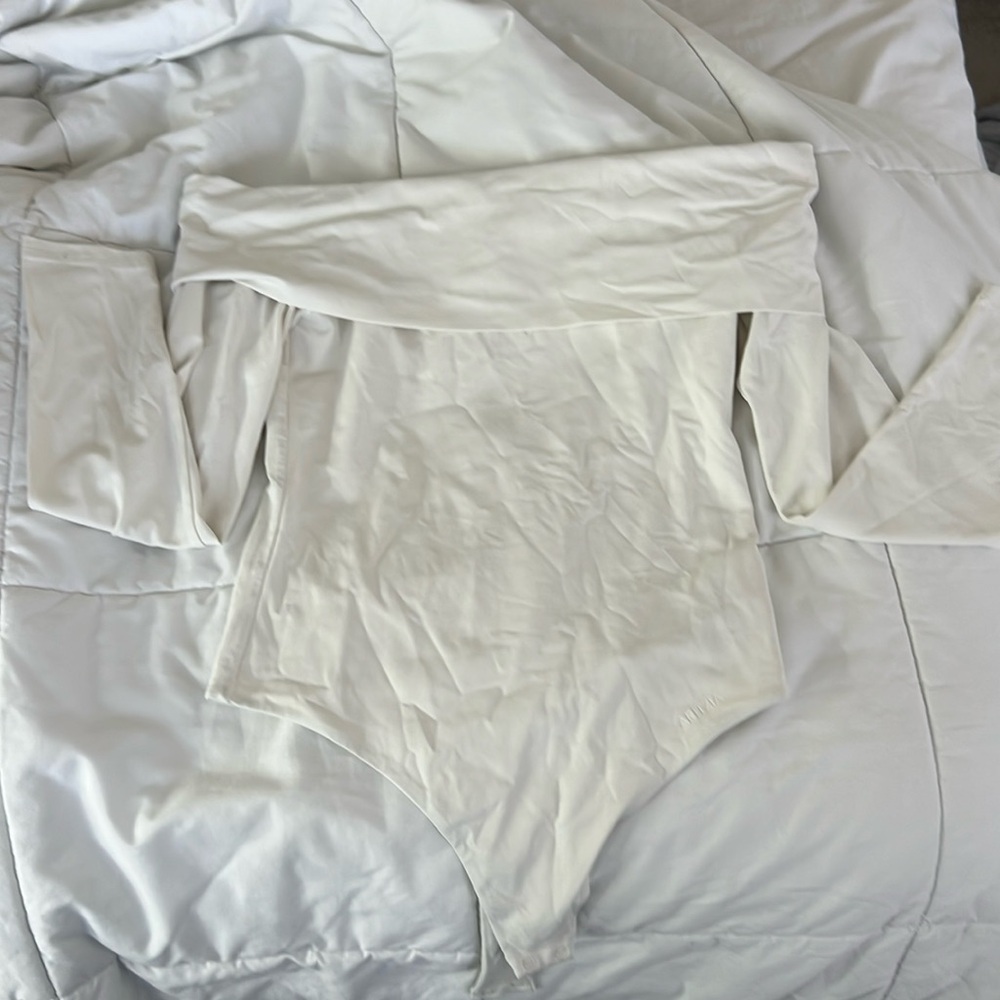 Cream Aritzia Bodysuit